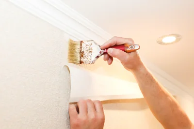 Pose de papier peint à Estrébœuf — revêtements muraux et toiles de verre